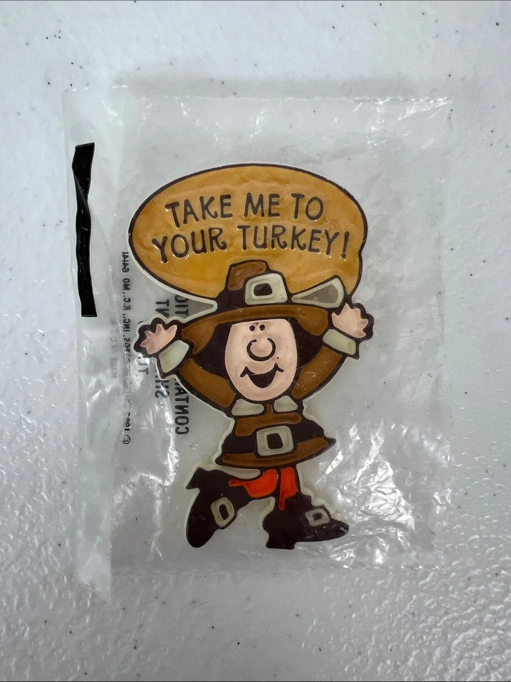 Hallmark Thanksgiving Theme Lapel Pins Vintage Lot of 4 NIP/New on Card